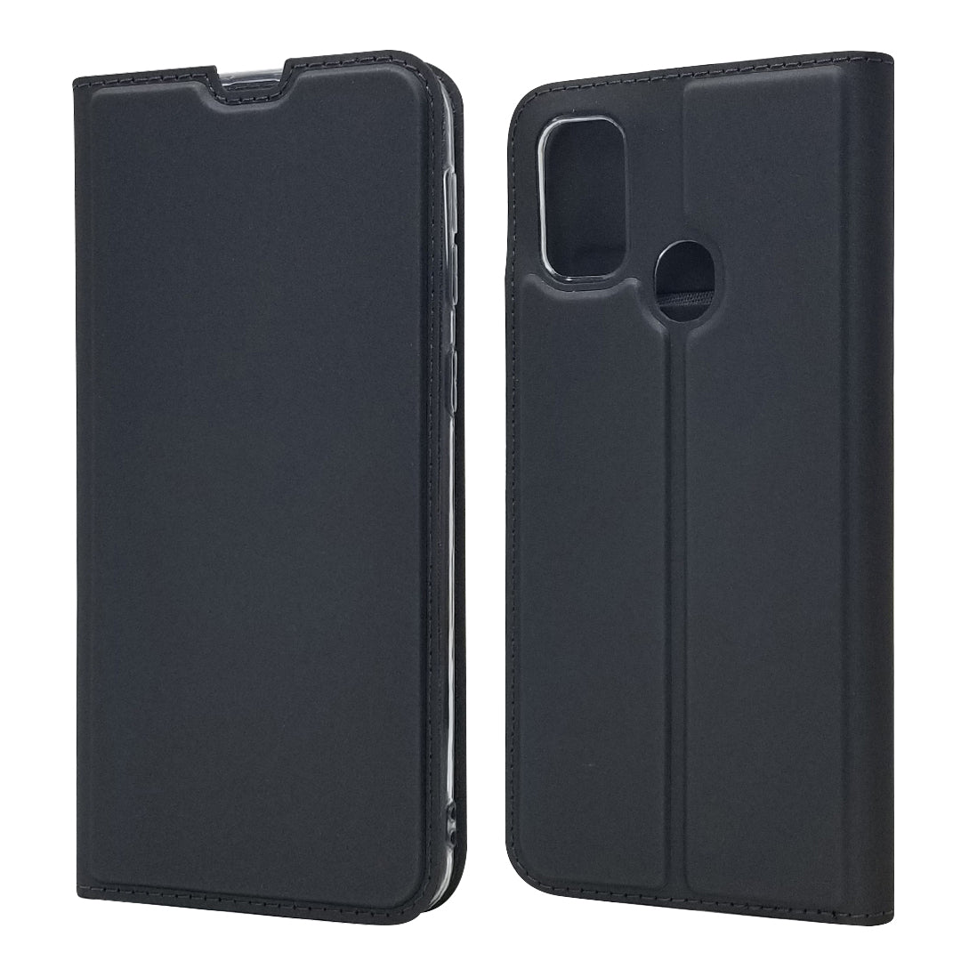 Magnetic Closure Leather Card Holder Phone Covering for Samsung Galaxy M30s / M2