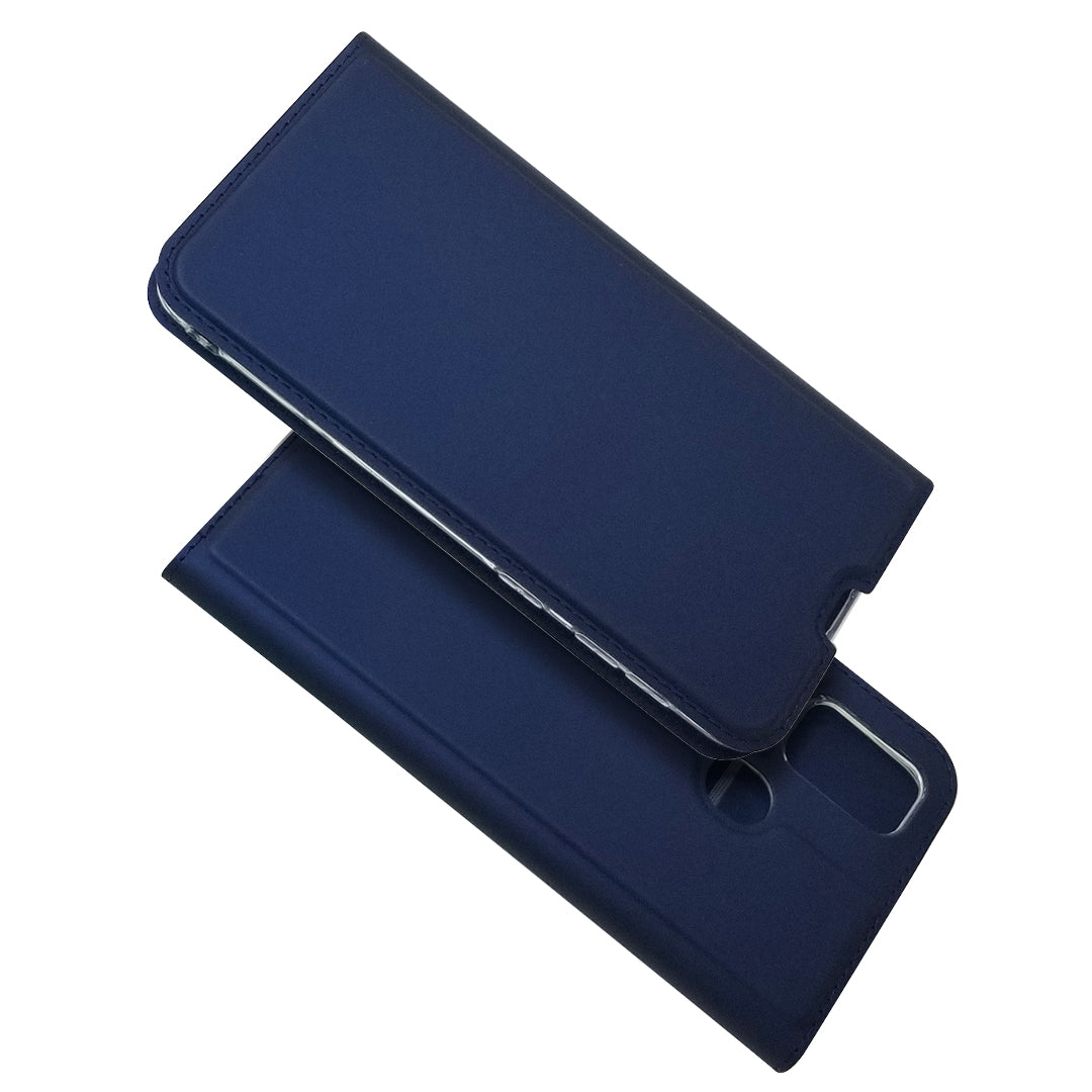 Magnetic Closure Leather Card Holder Phone Covering for Samsung Galaxy M30s / M2