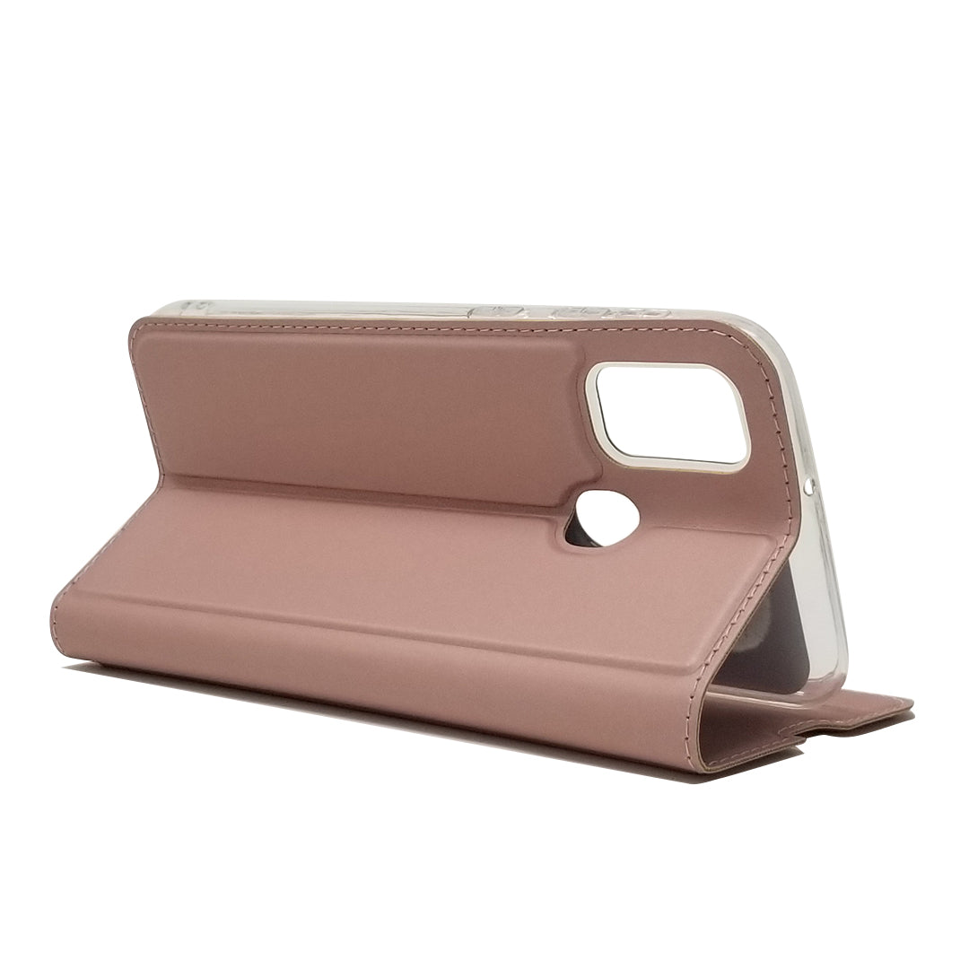 Magnetic Closure Leather Card Holder Phone Covering for Samsung Galaxy M30s / M2