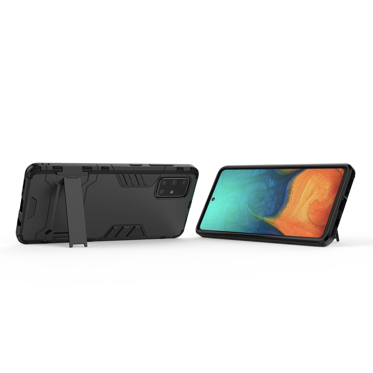 2-in-1 PC + TPU Phone Shell with Kickstand for Samsung Galaxy A71