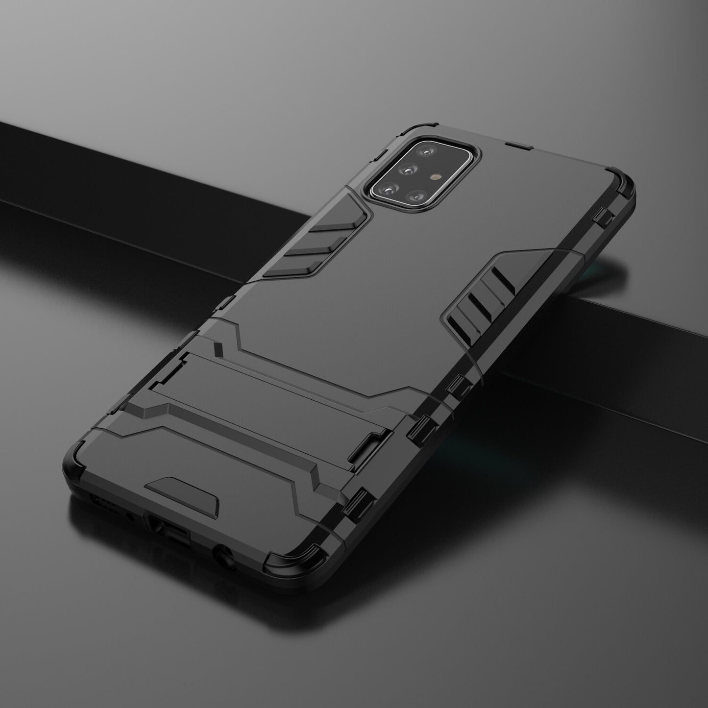2-in-1 PC + TPU Phone Shell with Kickstand for Samsung Galaxy A71