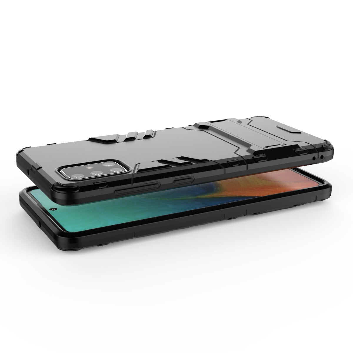 2-in-1 PC + TPU Phone Shell with Kickstand for Samsung Galaxy A71