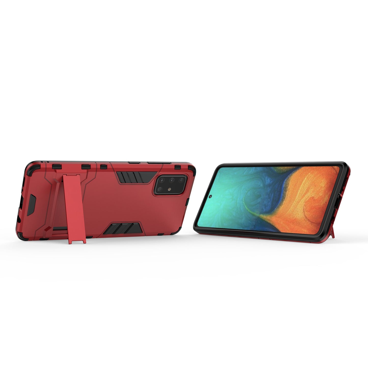 2-in-1 PC + TPU Phone Shell with Kickstand for Samsung Galaxy A71
