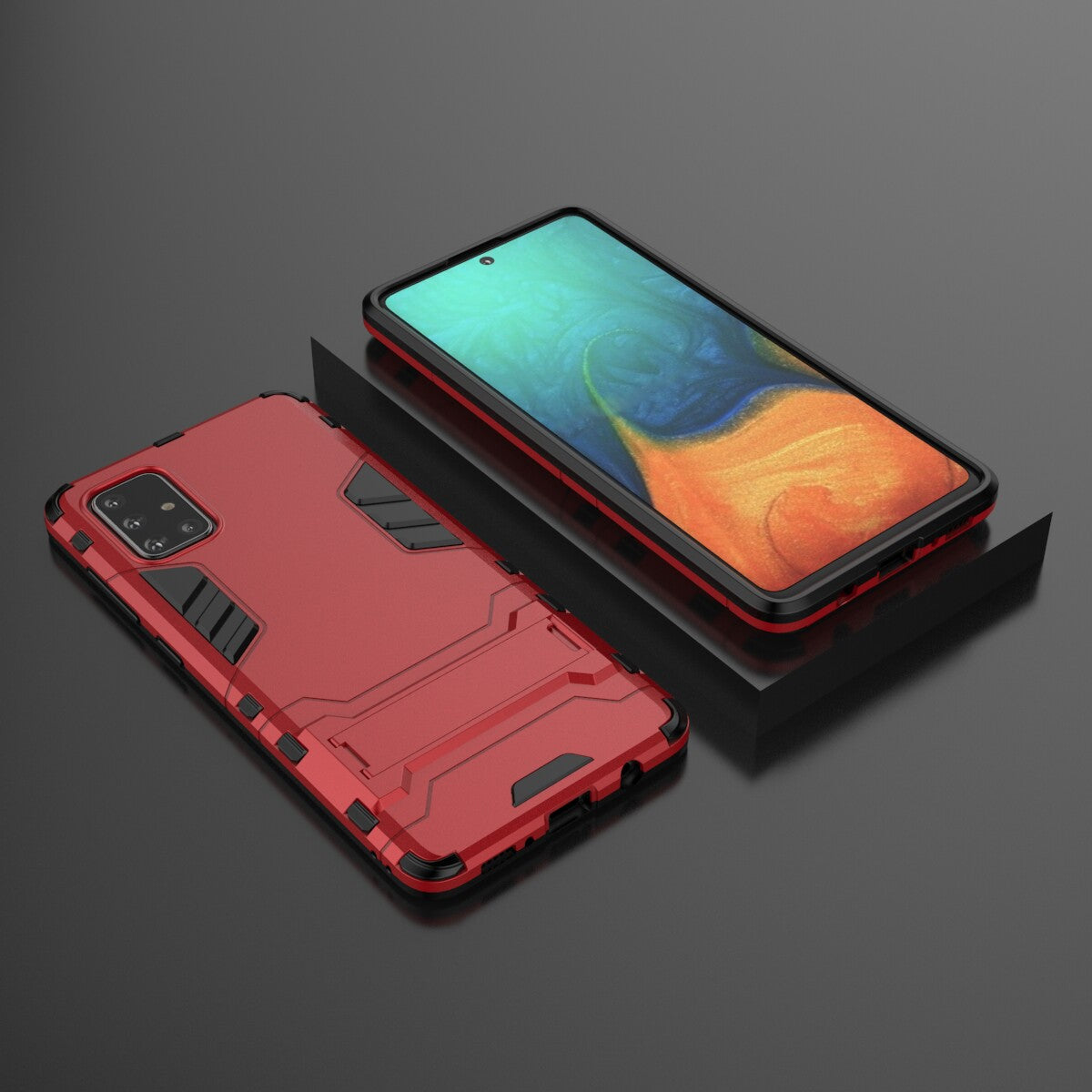 2-in-1 PC + TPU Phone Shell with Kickstand for Samsung Galaxy A71