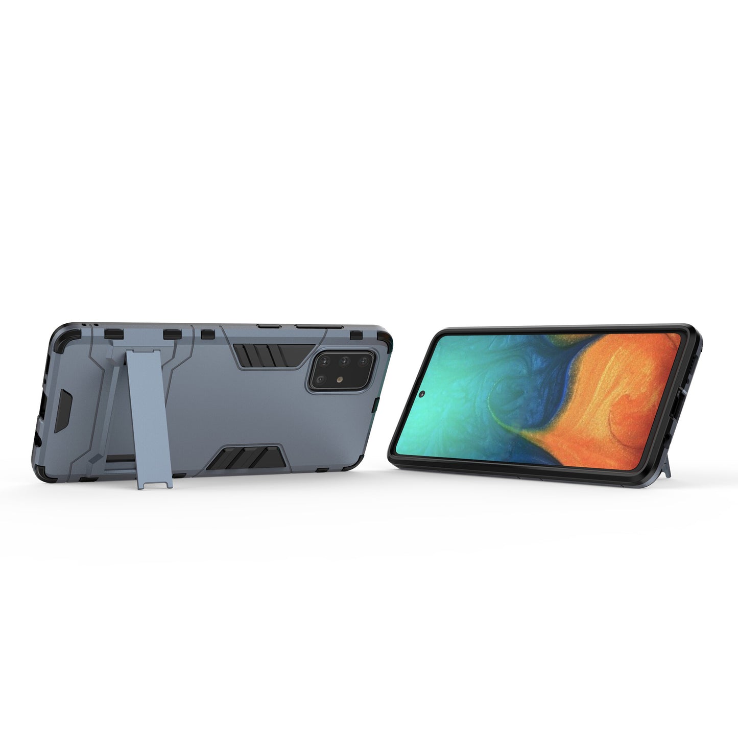 2-in-1 PC + TPU Phone Shell with Kickstand for Samsung Galaxy A71