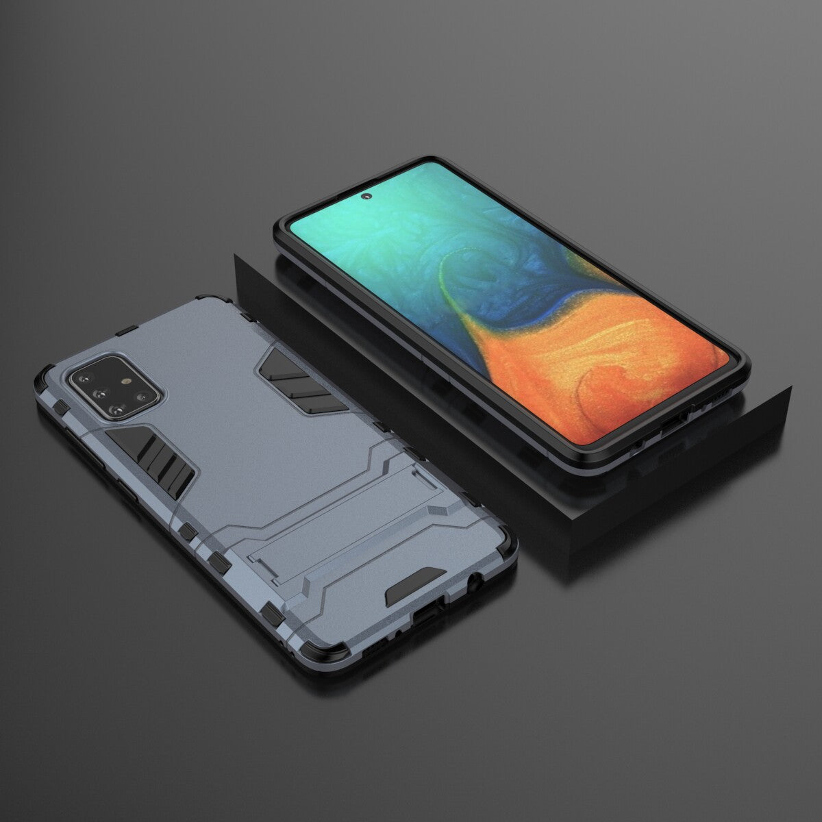 2-in-1 PC + TPU Phone Shell with Kickstand for Samsung Galaxy A71
