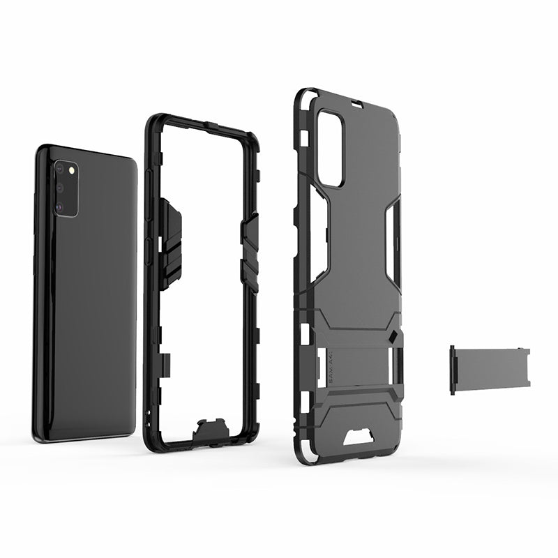 2 in 1 Hybrid PC + TPU Kickstand Mobile Case for Samsung Galaxy A41 (Global Version)