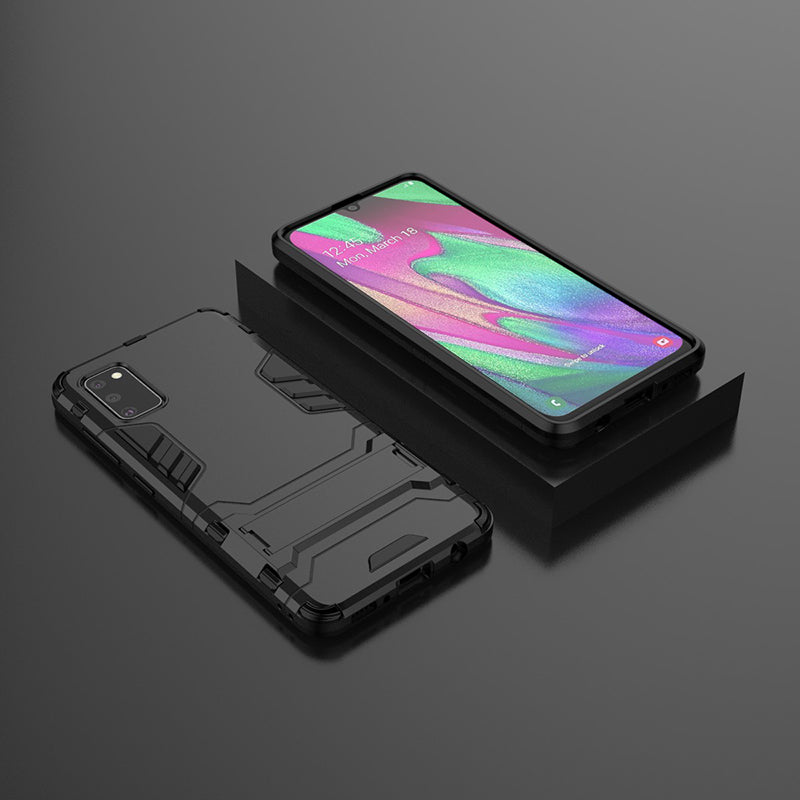 2 in 1 Hybrid PC + TPU Kickstand Mobile Case for Samsung Galaxy A41 (Global Version)