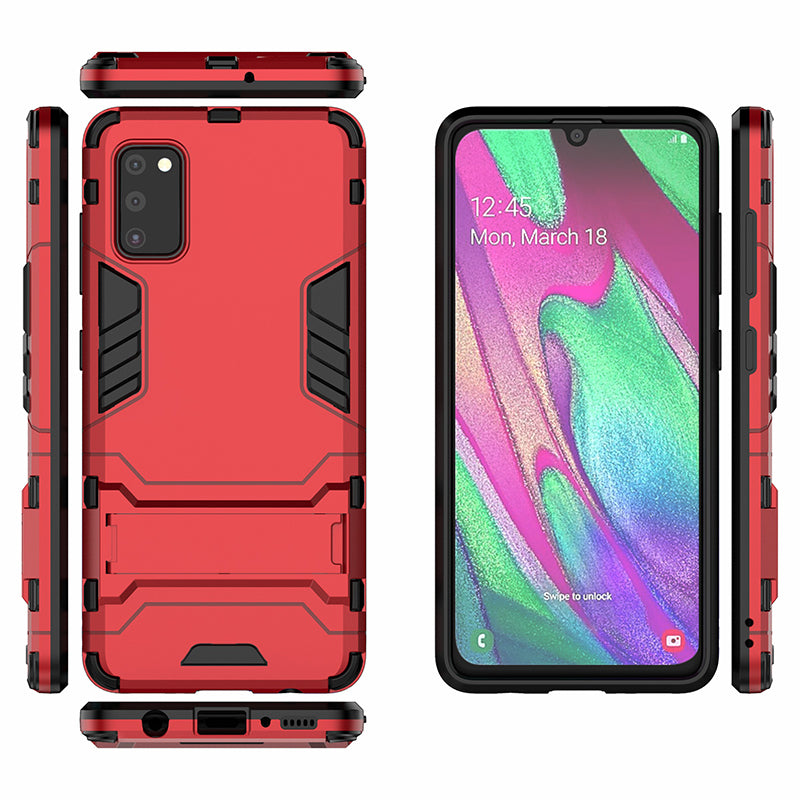 2 in 1 Hybrid PC + TPU Kickstand Mobile Case for Samsung Galaxy A41 (Global Version)