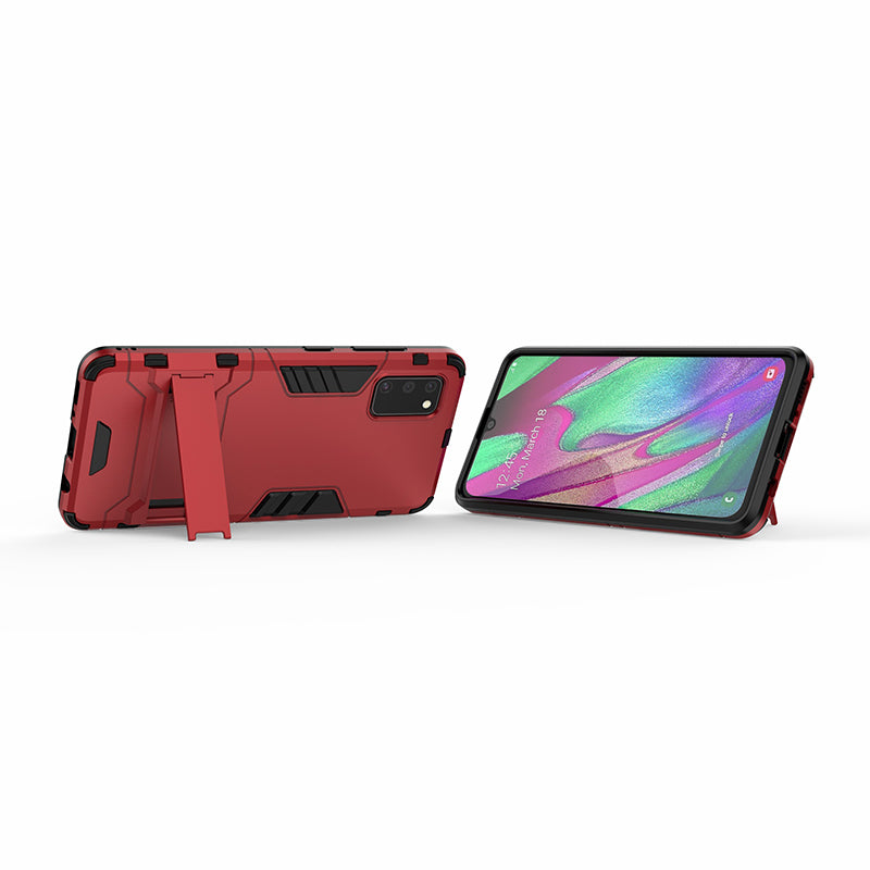 2 in 1 Hybrid PC + TPU Kickstand Mobile Case for Samsung Galaxy A41 (Global Version)
