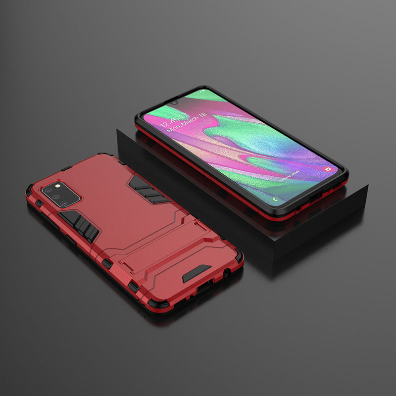 2 in 1 Hybrid PC + TPU Kickstand Mobile Case for Samsung Galaxy A41 (Global Version)