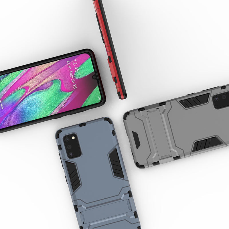 2 in 1 Hybrid PC + TPU Kickstand Mobile Case for Samsung Galaxy A41 (Global Version)
