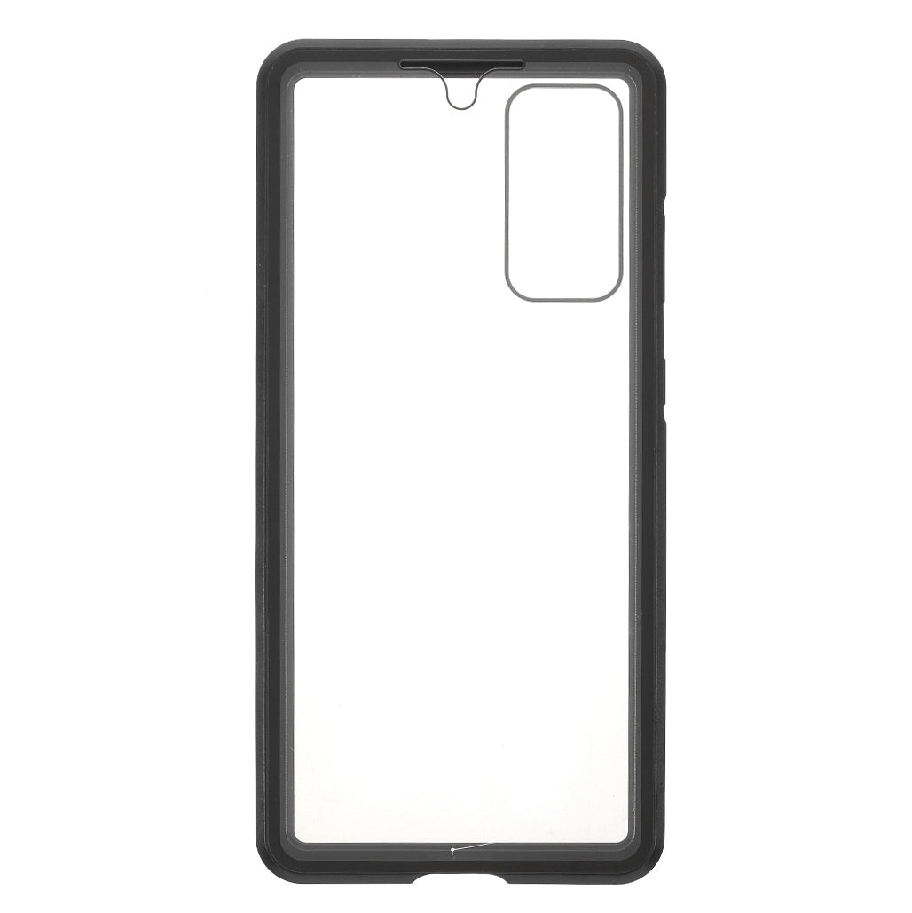 For Samsung Galaxy S20 FE 4G/5G/S20 Lite/S20 FE 2022 Double-sided Tempered Glass + Magnetic Metal Frame Phone Case