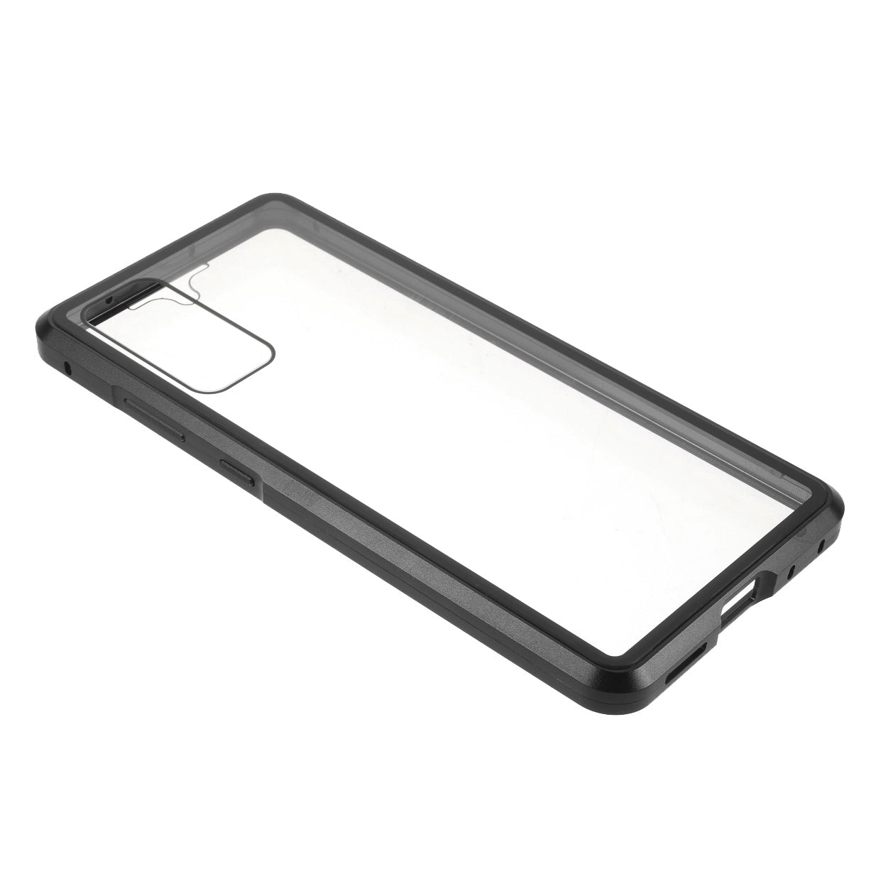 For Samsung Galaxy S20 FE 4G/5G/S20 Lite/S20 FE 2022 Double-sided Tempered Glass + Magnetic Metal Frame Phone Case