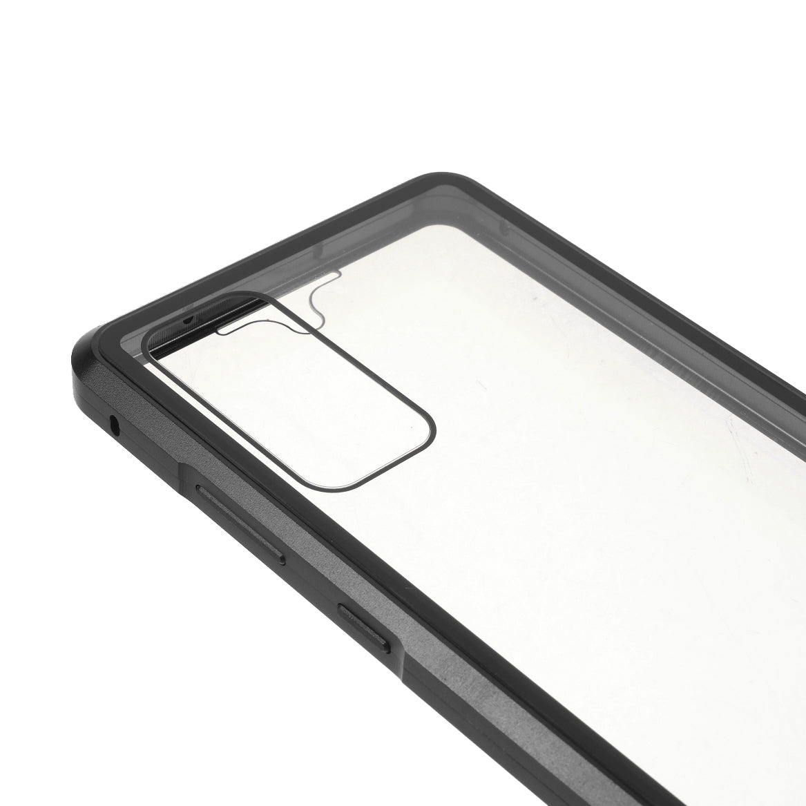 For Samsung Galaxy S20 FE 4G/5G/S20 Lite/S20 FE 2022 Double-sided Tempered Glass + Magnetic Metal Frame Phone Case