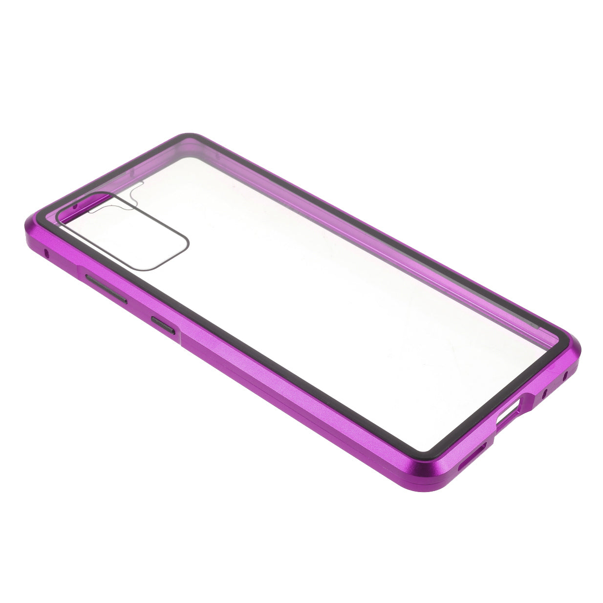 For Samsung Galaxy S20 FE 4G/5G/S20 Lite/S20 FE 2022 Double-sided Tempered Glass + Magnetic Metal Frame Phone Case