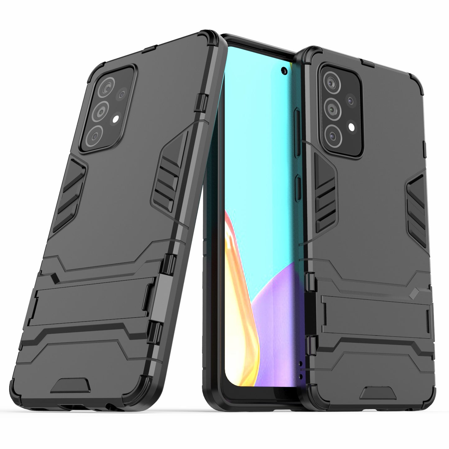 2 in 1 Kickstand Protector Plastic + TPU Hybrid Cover for Samsung Galaxy A52 4G/5G / A52s 5G
