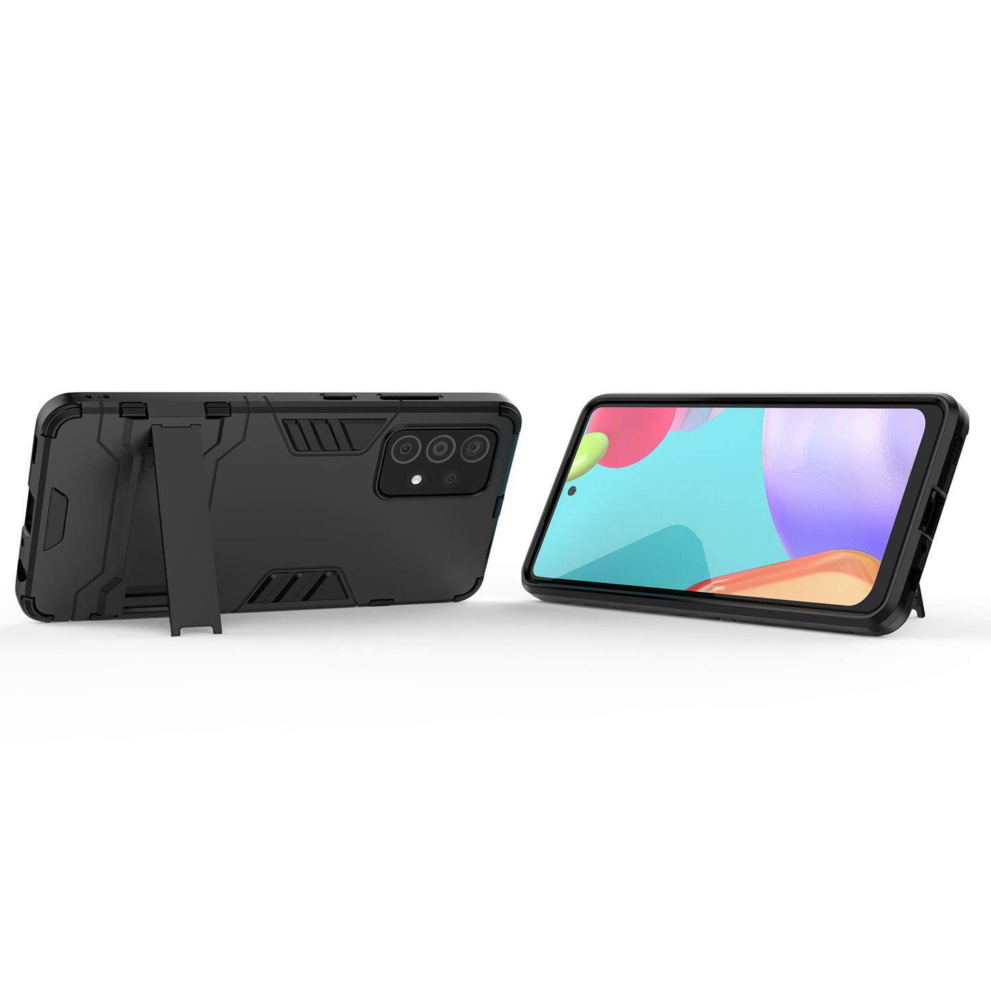 2 in 1 Kickstand Protector Plastic + TPU Hybrid Cover for Samsung Galaxy A52 4G/5G / A52s 5G