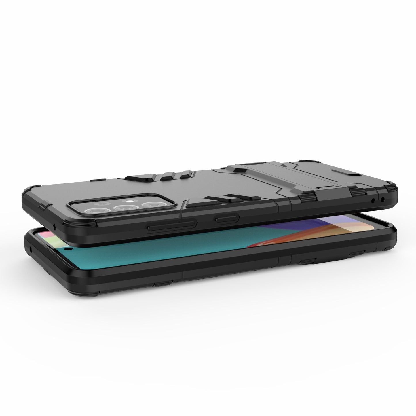 2 in 1 Kickstand Protector Plastic + TPU Hybrid Cover for Samsung Galaxy A52 4G/5G / A52s 5G