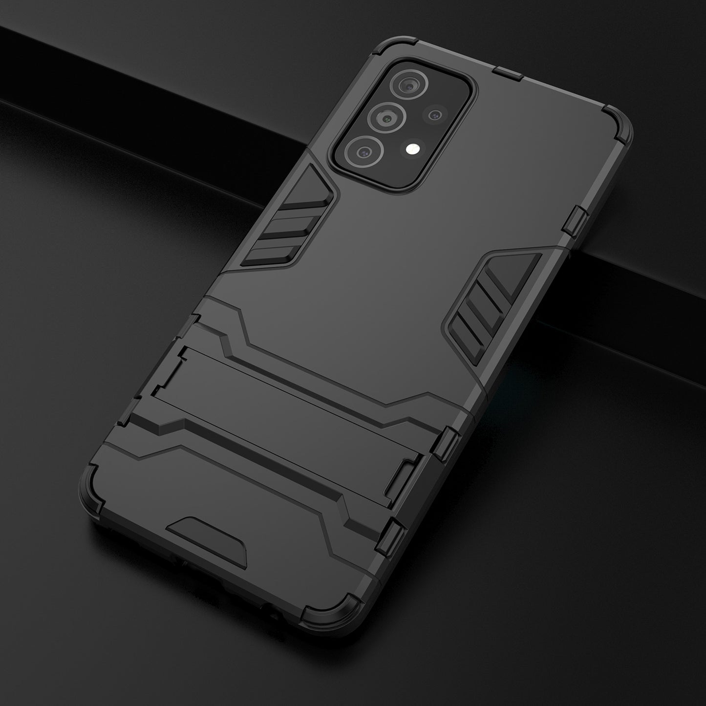 2 in 1 Kickstand Protector Plastic + TPU Hybrid Cover for Samsung Galaxy A52 4G/5G / A52s 5G