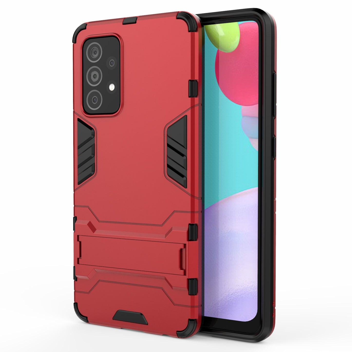 2 in 1 Kickstand Protector Plastic + TPU Hybrid Cover for Samsung Galaxy A52 4G/5G / A52s 5G
