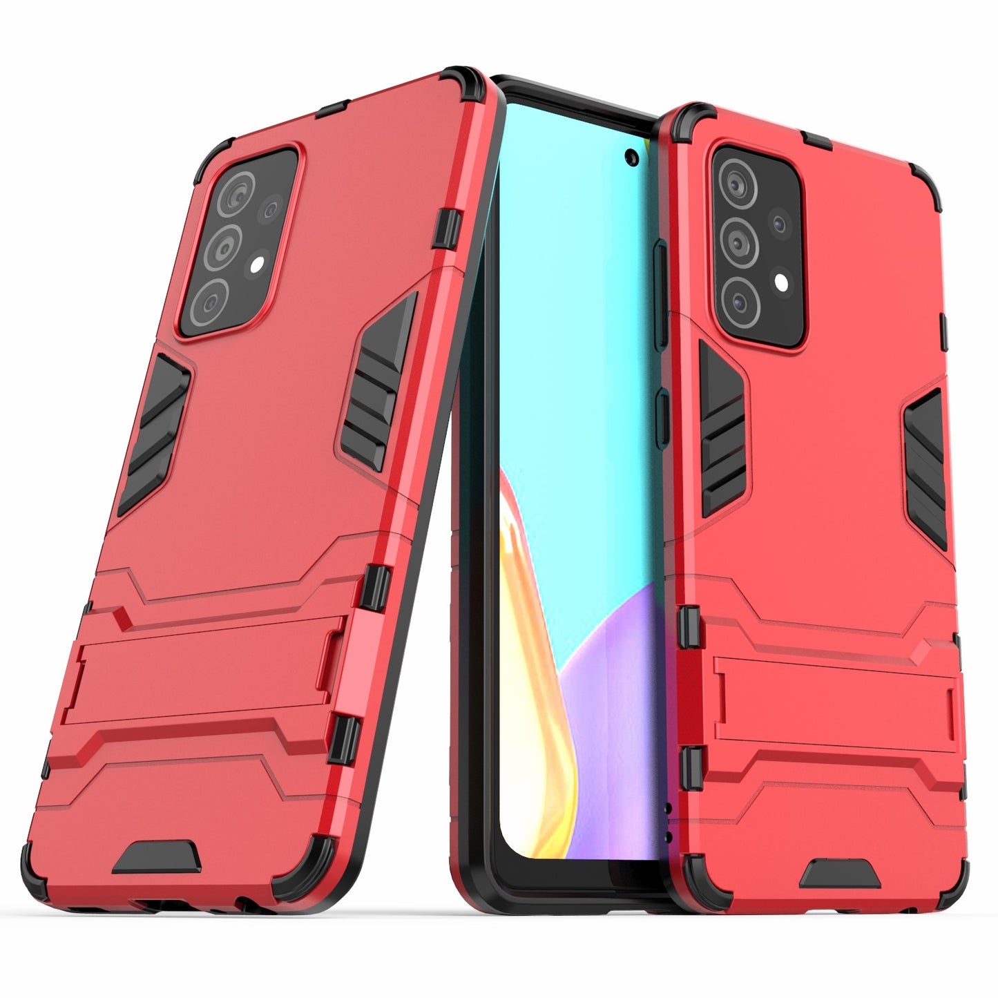 2 in 1 Kickstand Protector Plastic + TPU Hybrid Cover for Samsung Galaxy A52 4G/5G / A52s 5G