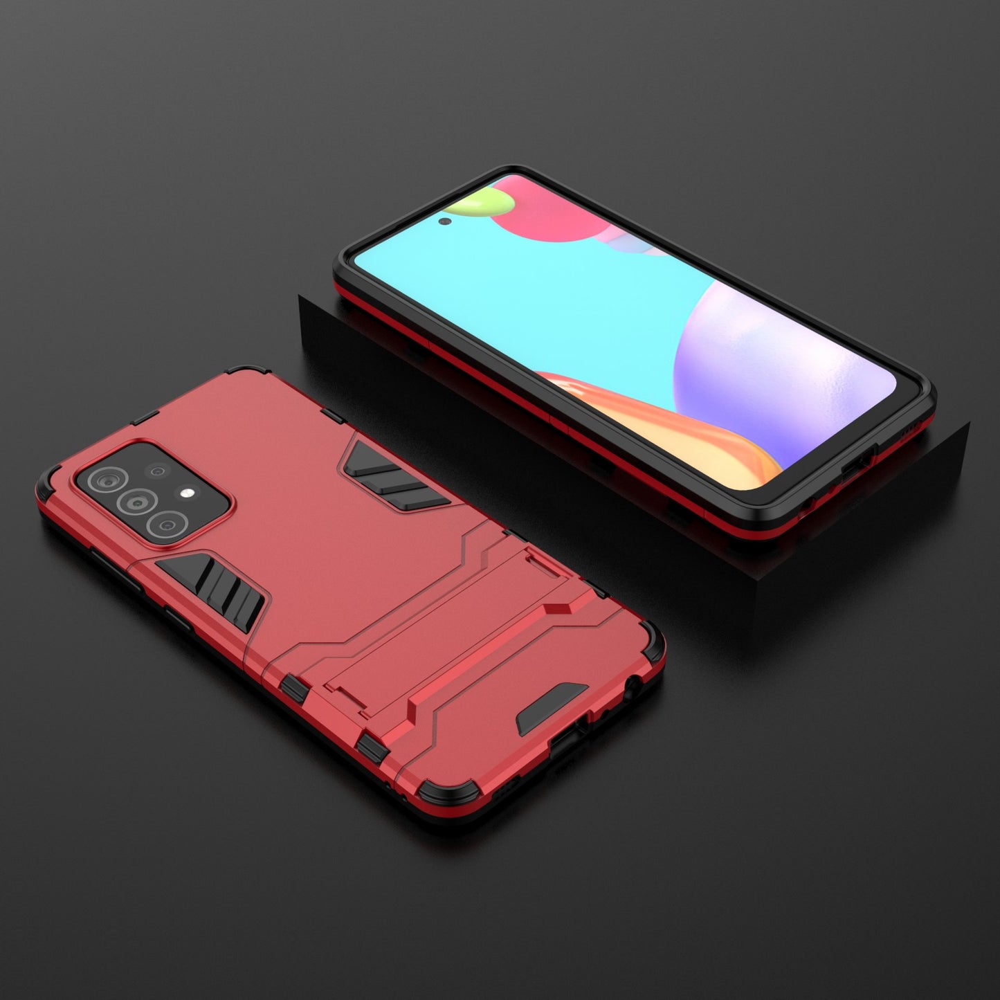 2 in 1 Kickstand Protector Plastic + TPU Hybrid Cover for Samsung Galaxy A52 4G/5G / A52s 5G