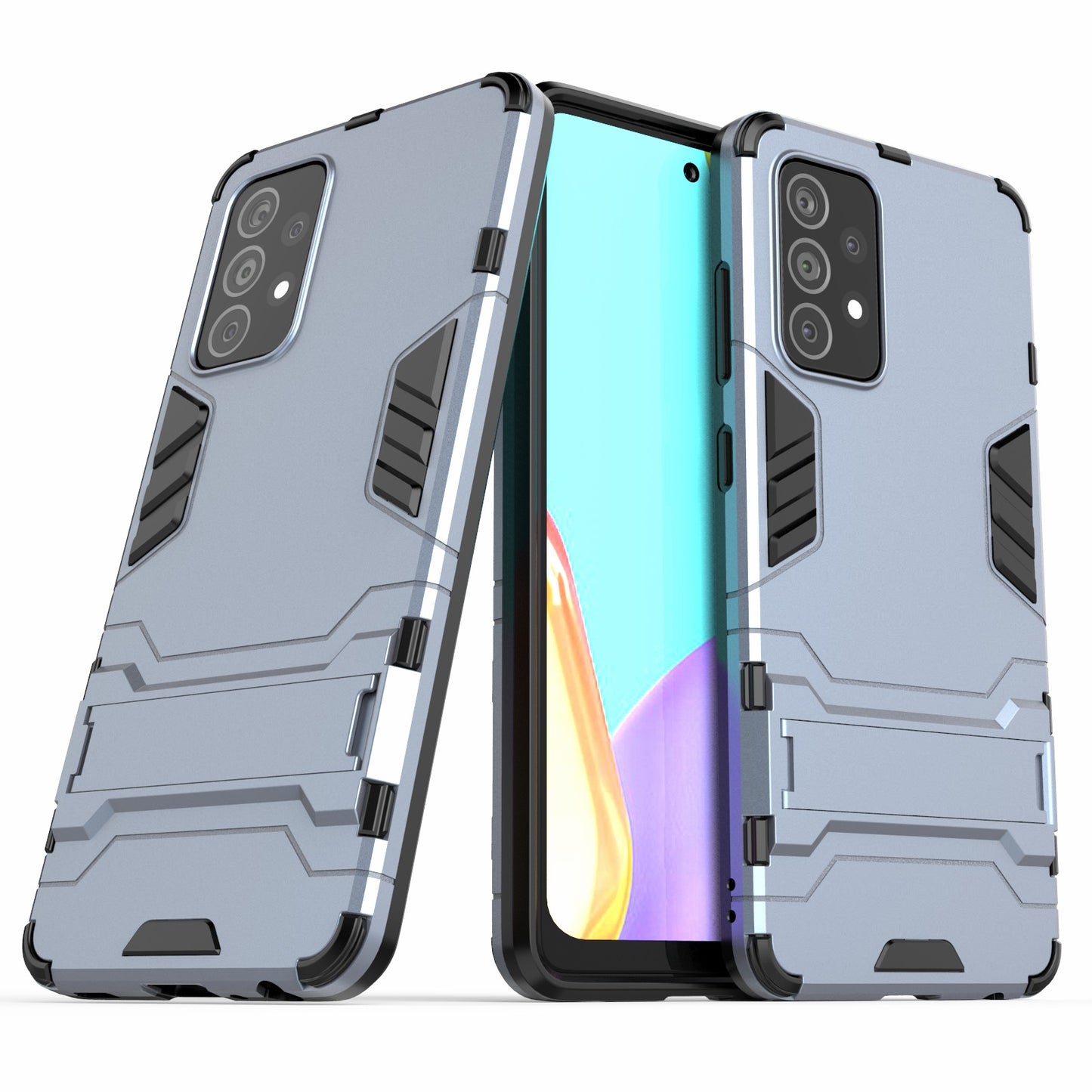 2 in 1 Kickstand Protector Plastic + TPU Hybrid Cover for Samsung Galaxy A52 4G/5G / A52s 5G