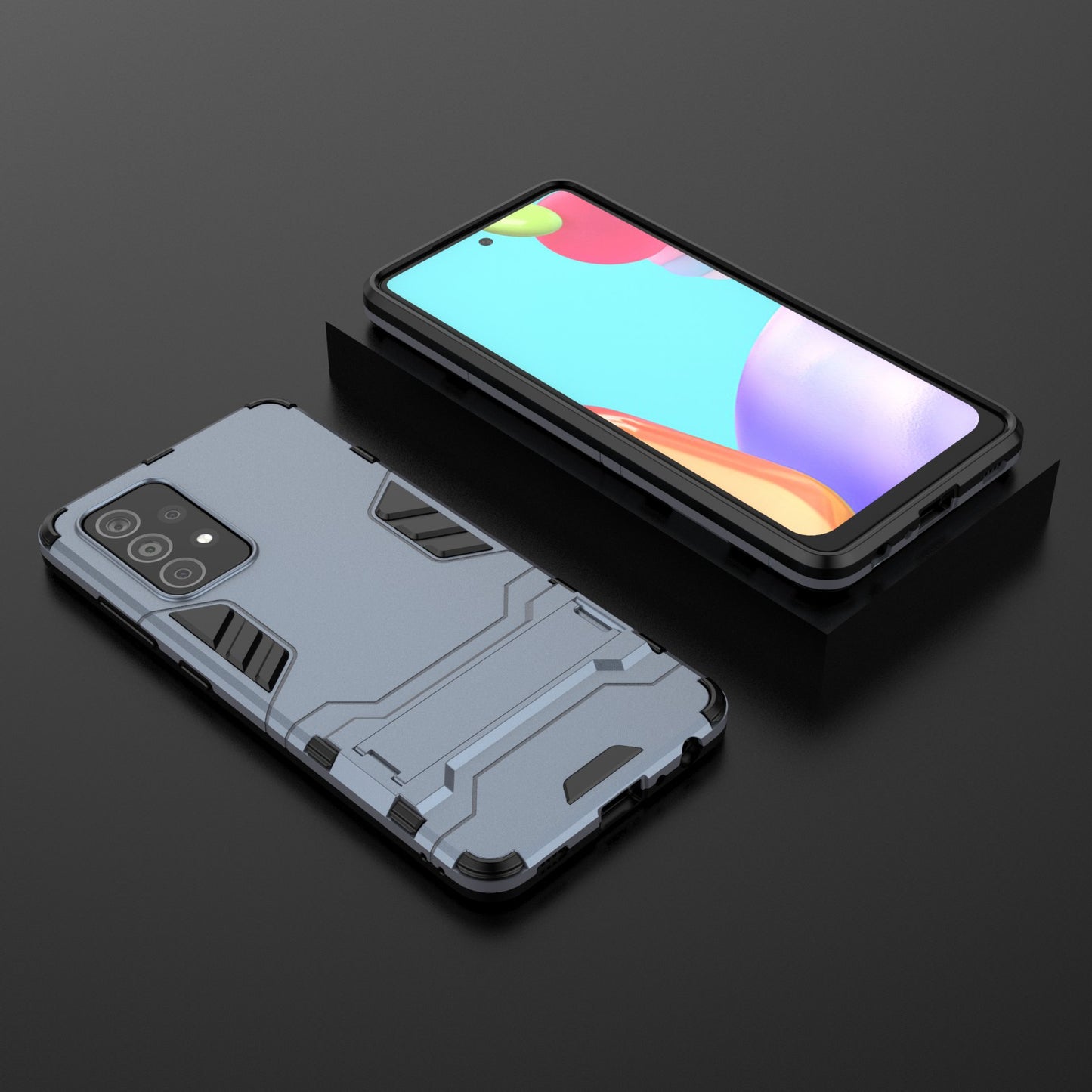 2 in 1 Kickstand Protector Plastic + TPU Hybrid Cover for Samsung Galaxy A52 4G/5G / A52s 5G