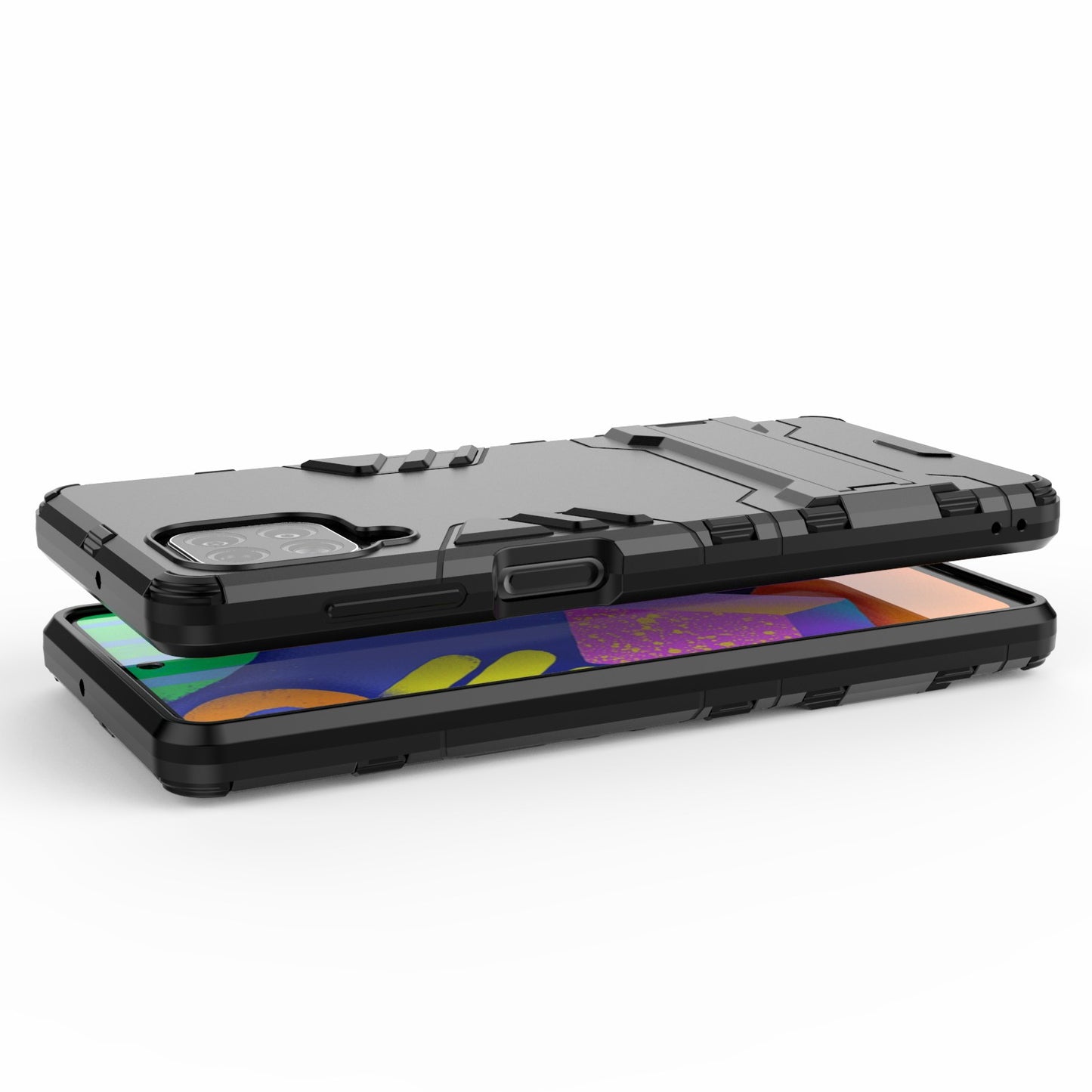2-in-1 Kickstand PC + TPU Combo Phone Shell for Samsung Galaxy F62 / M62