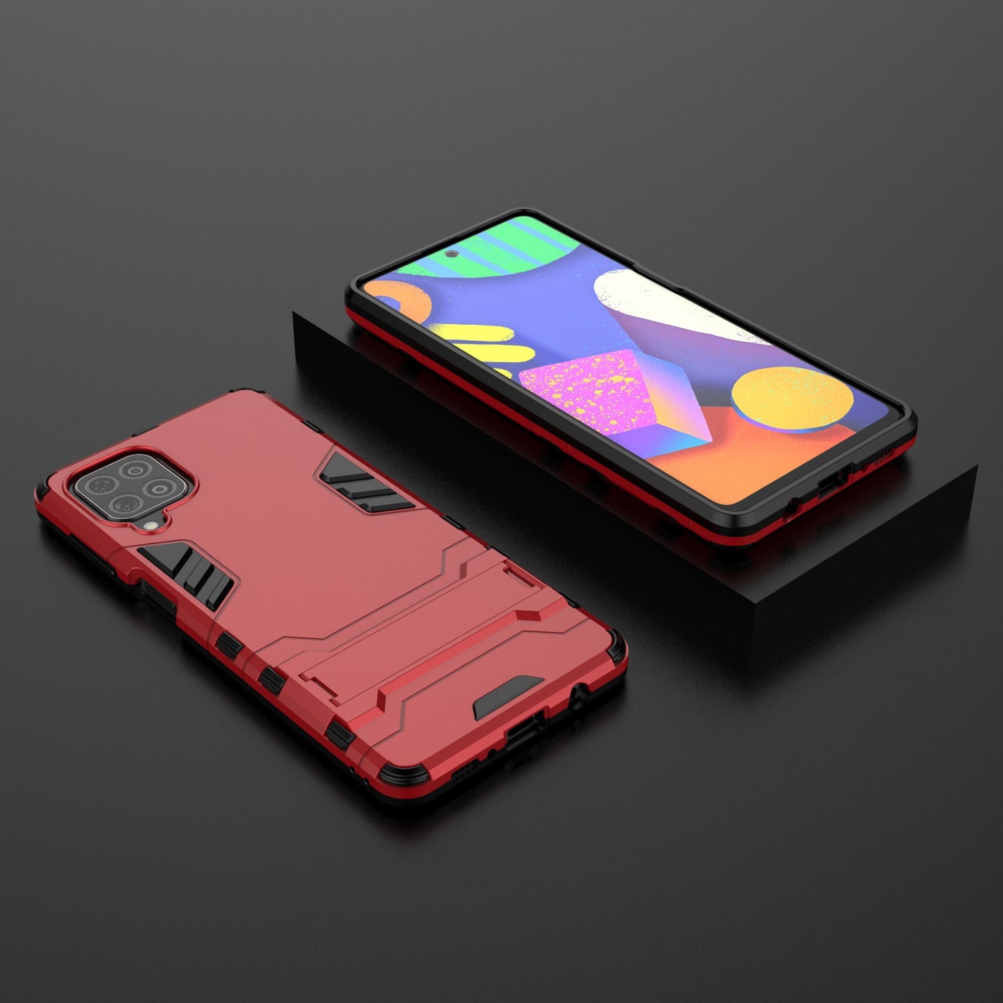 2-in-1 Kickstand PC + TPU Combo Phone Shell for Samsung Galaxy F62 / M62