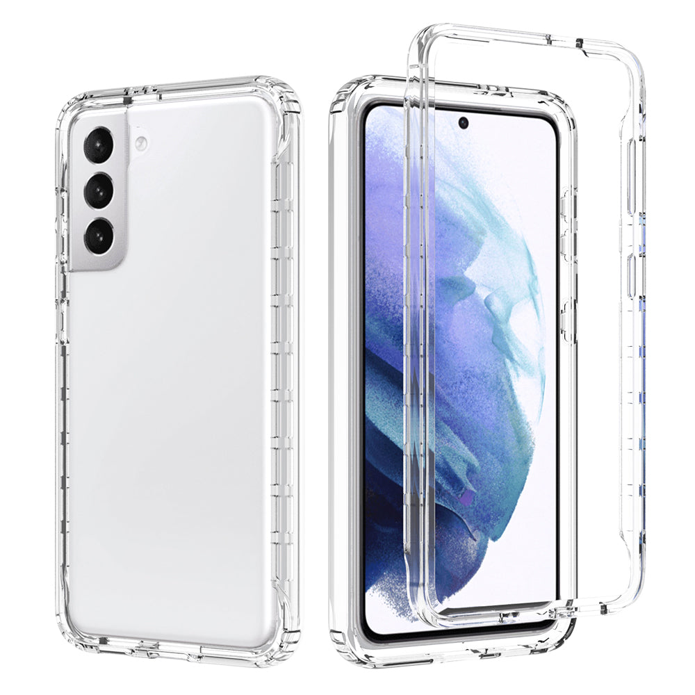 2-in-1 Gradient Color PC+TPU Hybrid Shell Case for Samsung Galaxy S21 5G/4G Cover