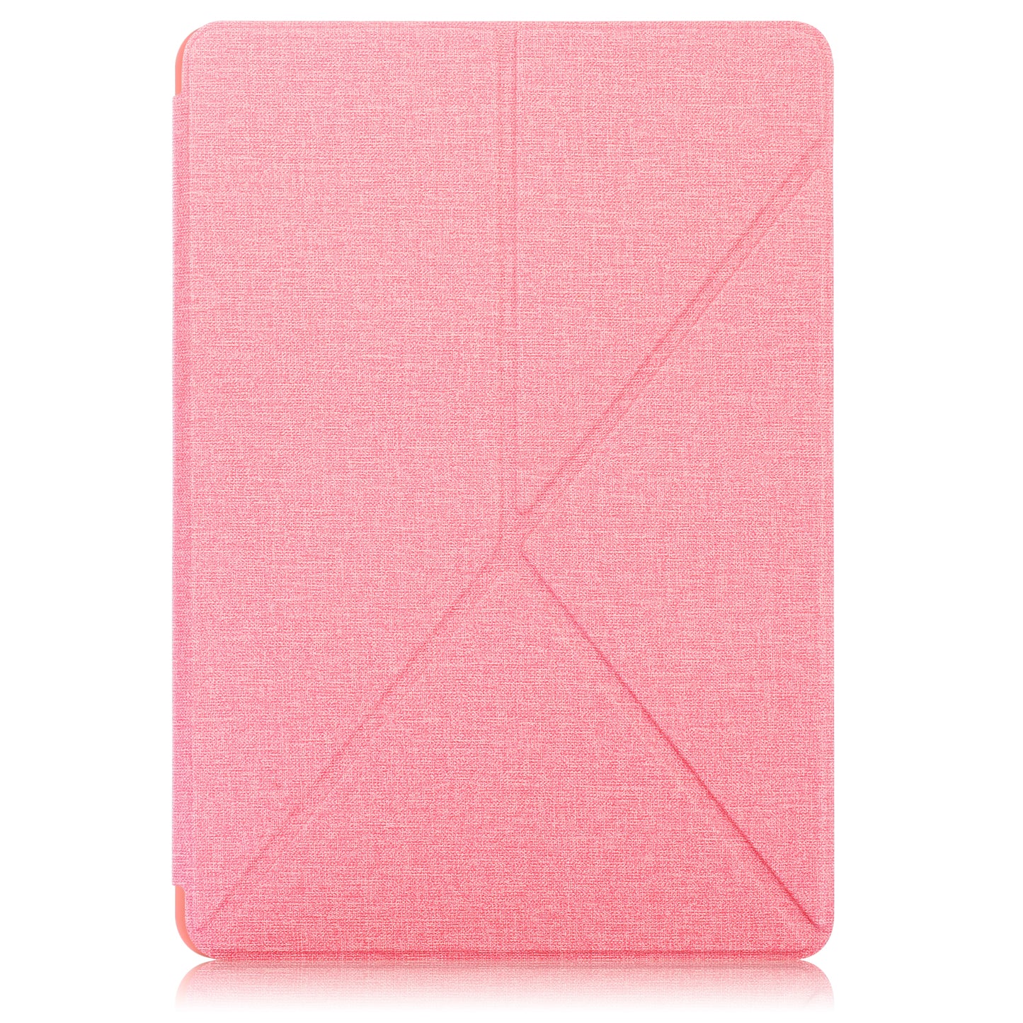 Origami Stand Design Plain Cloth Smart Tablet Case for Samsung Galaxy Tab S7 FE T736/Tab S7 Plus/Tab S8+