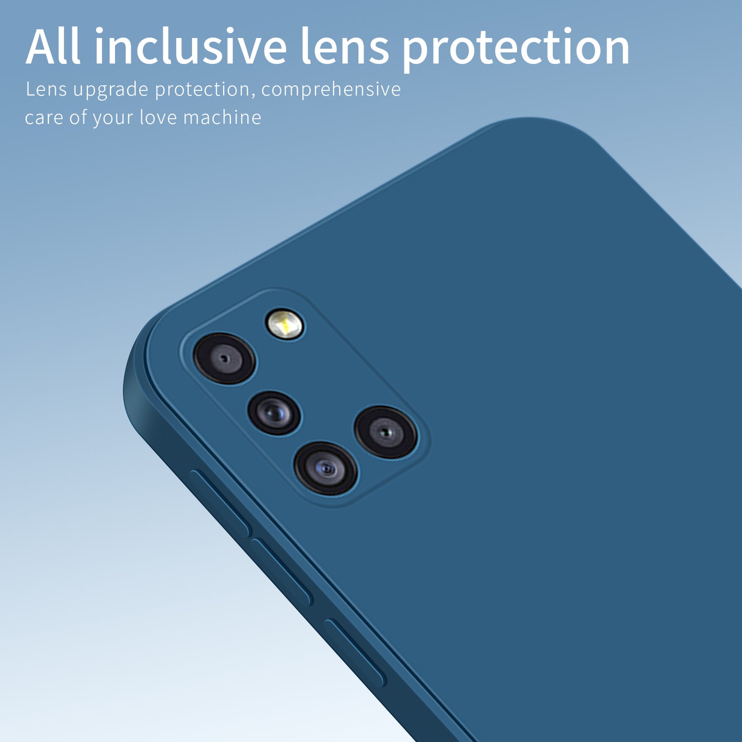 Silky-Soft Touch Soft Silicone Precise Cutouts Protective Phone Case for Samsung Galaxy A31 (International Version)