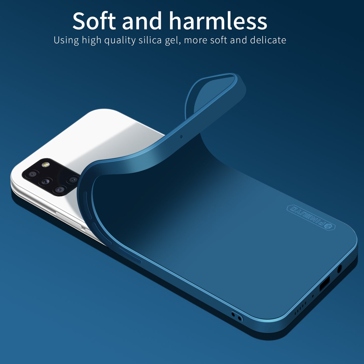 Silky-Soft Touch Soft Silicone Precise Cutouts Protective Phone Case for Samsung Galaxy A31 (International Version)