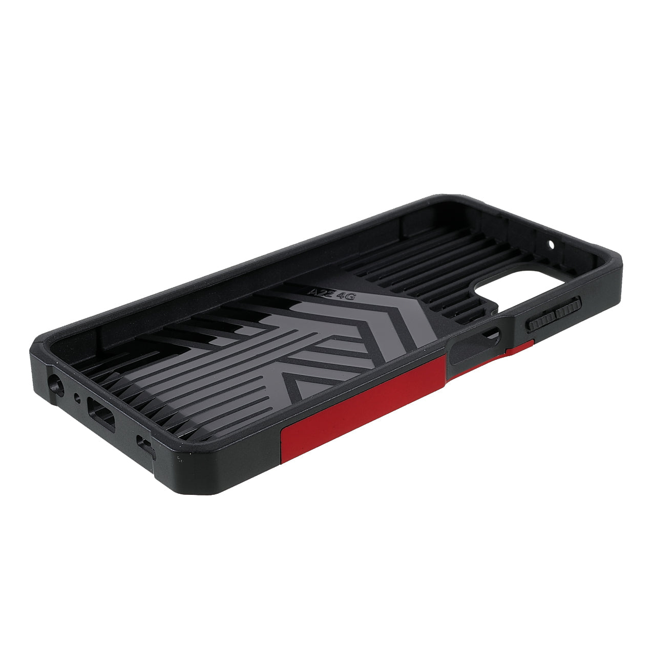 2 in 1 Camera Slider Design Hybrid Phone Case Cover with Kickstand and Card Holder for Samsung Galaxy A22 4G (EU Version)