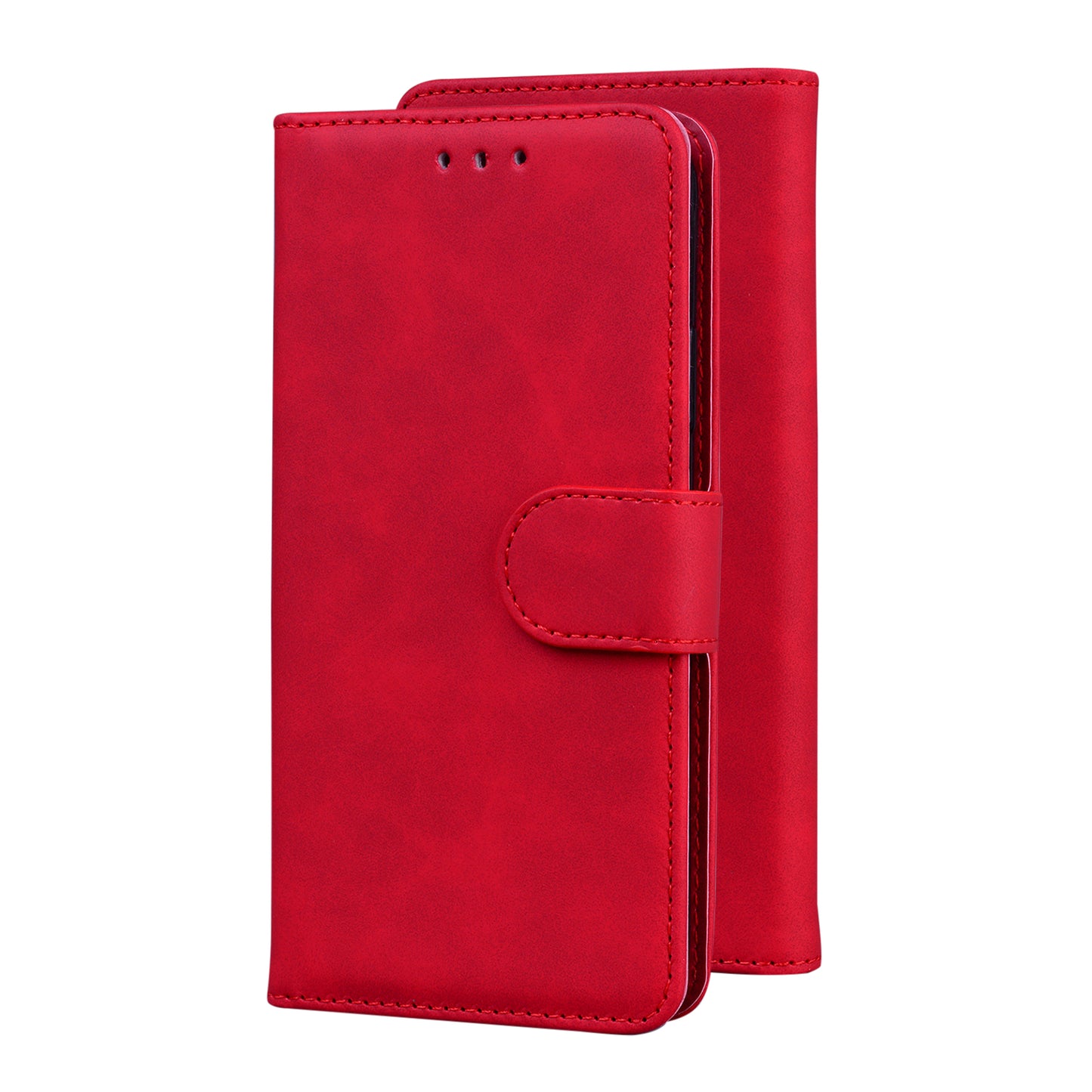 TPU + PU Leather Scratch Resistant Protective Phone Case Cover with Stand and Wallet for Samsung Galaxy M32 (Global Version)