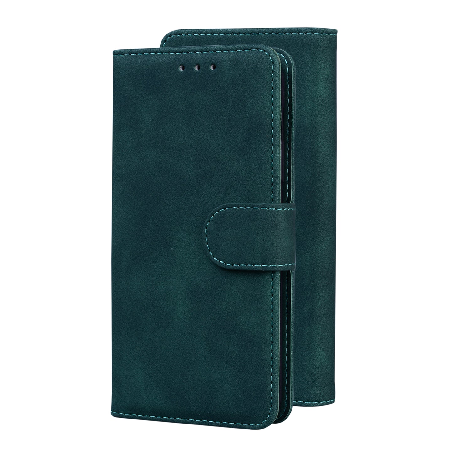 TPU + PU Leather Scratch Resistant Protective Phone Case Cover with Stand and Wallet for Samsung Galaxy M32 (Global Version)