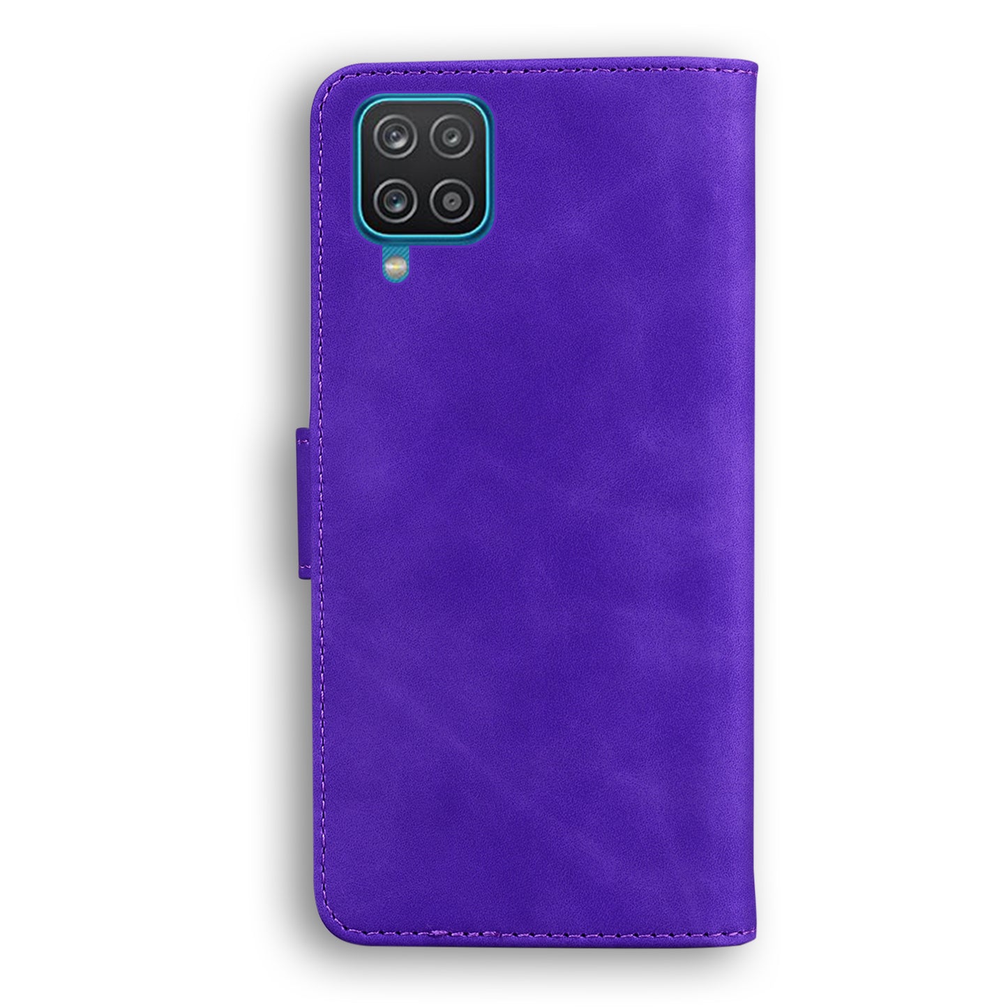 TPU + PU Leather Scratch Resistant Protective Phone Case Cover with Stand and Wallet for Samsung Galaxy M32 (Global Version)