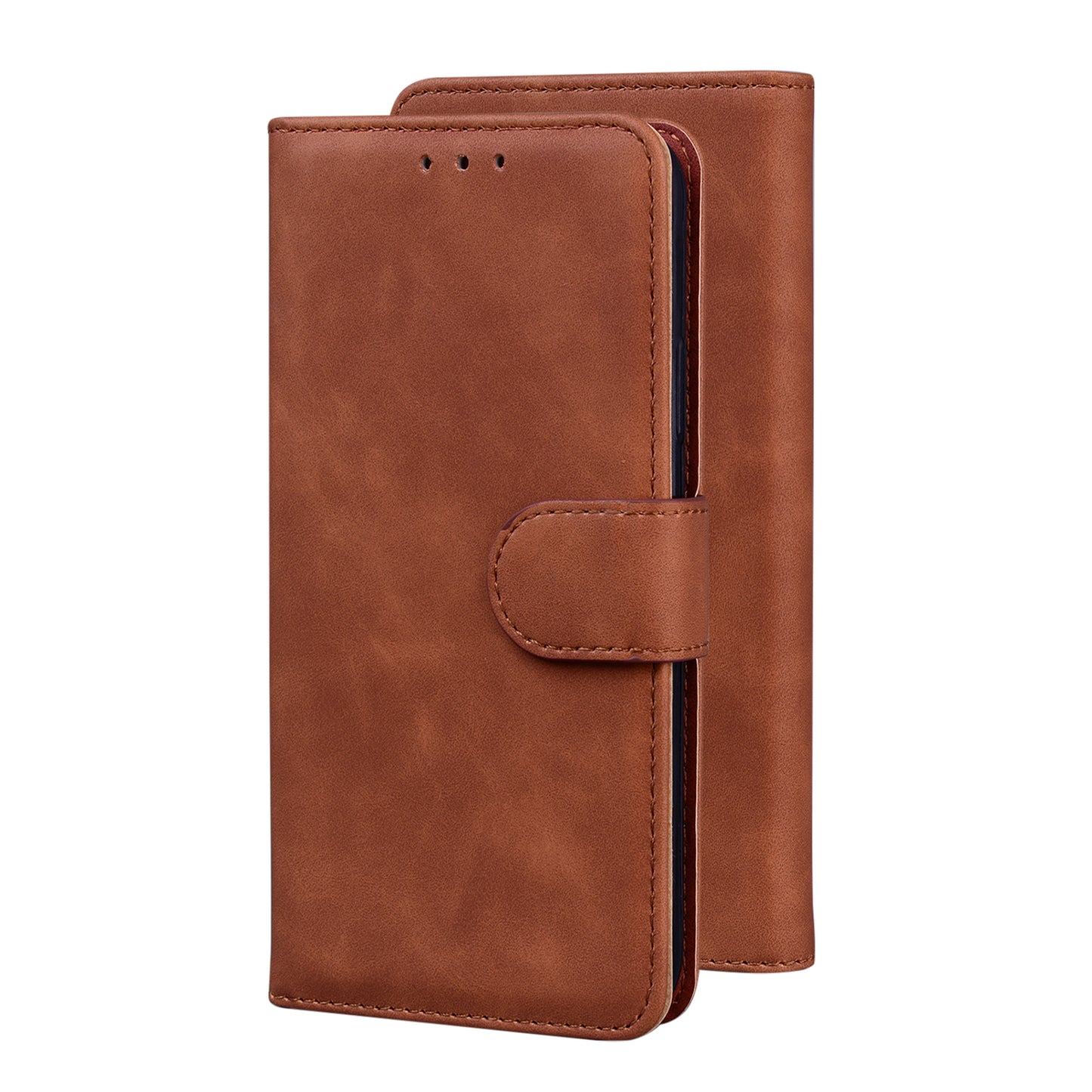 TPU + PU Leather Scratch Resistant Protective Phone Case Cover with Stand and Wallet for Samsung Galaxy M32 (Global Version)