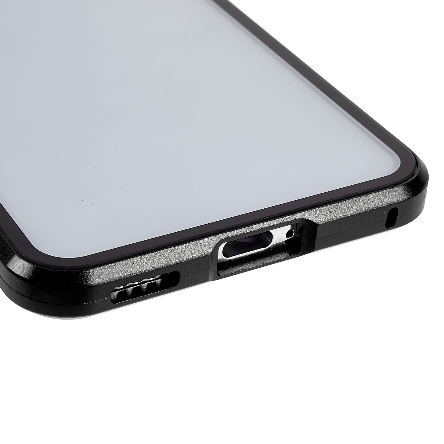 For Samsung Galaxy S22 5G 360 Degree Full Protection Phone Case Metal Bumper + Double-sided Tempered Glass Anti-fall Shell with Magnetic Closure