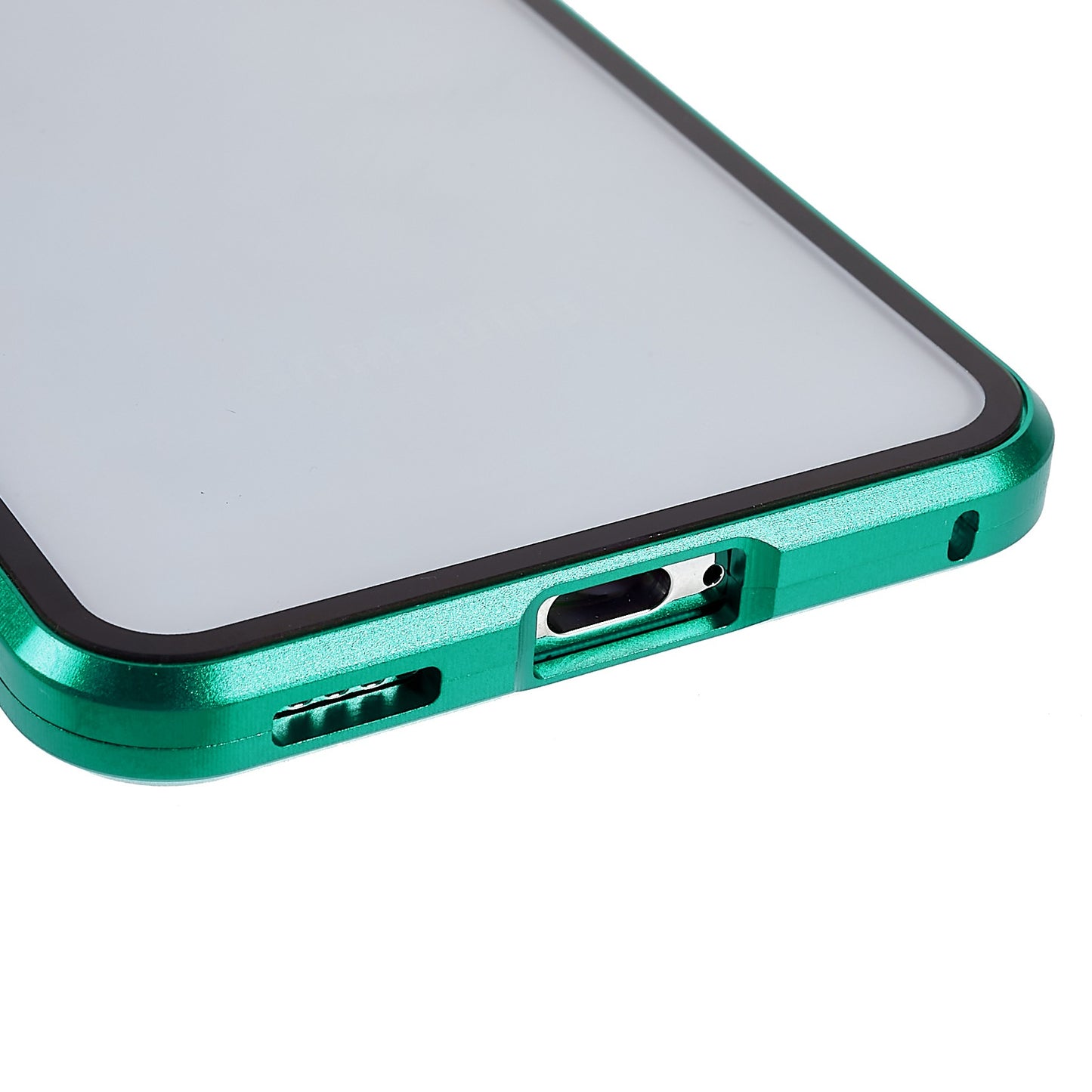For Samsung Galaxy S22 5G 360 Degree Full Protection Phone Case Metal Bumper + Double-sided Tempered Glass Anti-fall Shell with Magnetic Closure