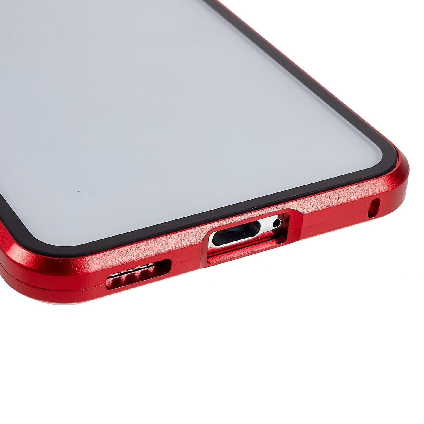 For Samsung Galaxy S22 5G 360 Degree Full Protection Phone Case Metal Bumper + Double-sided Tempered Glass Anti-fall Shell with Magnetic Closure