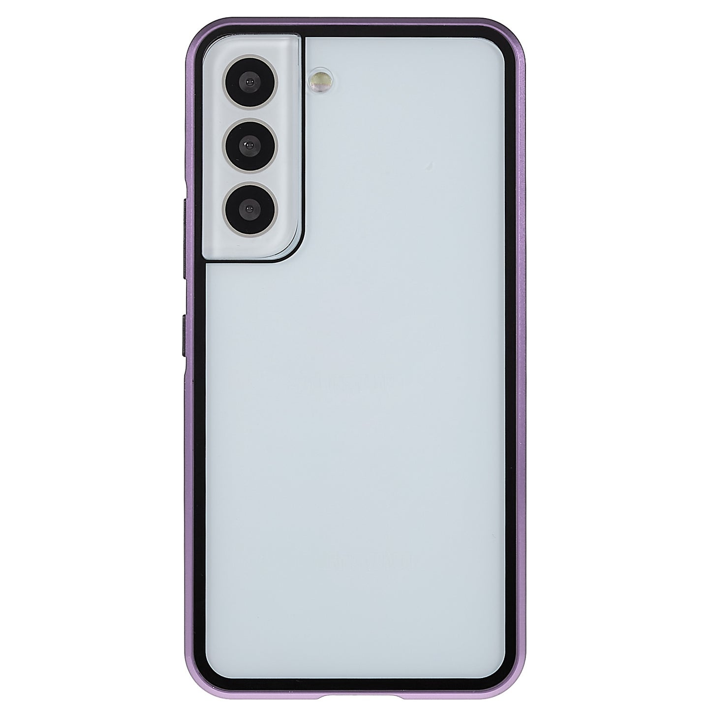 For Samsung Galaxy S22 5G 360 Degree Full Protection Phone Case Metal Bumper + Double-sided Tempered Glass Anti-fall Shell with Magnetic Closure