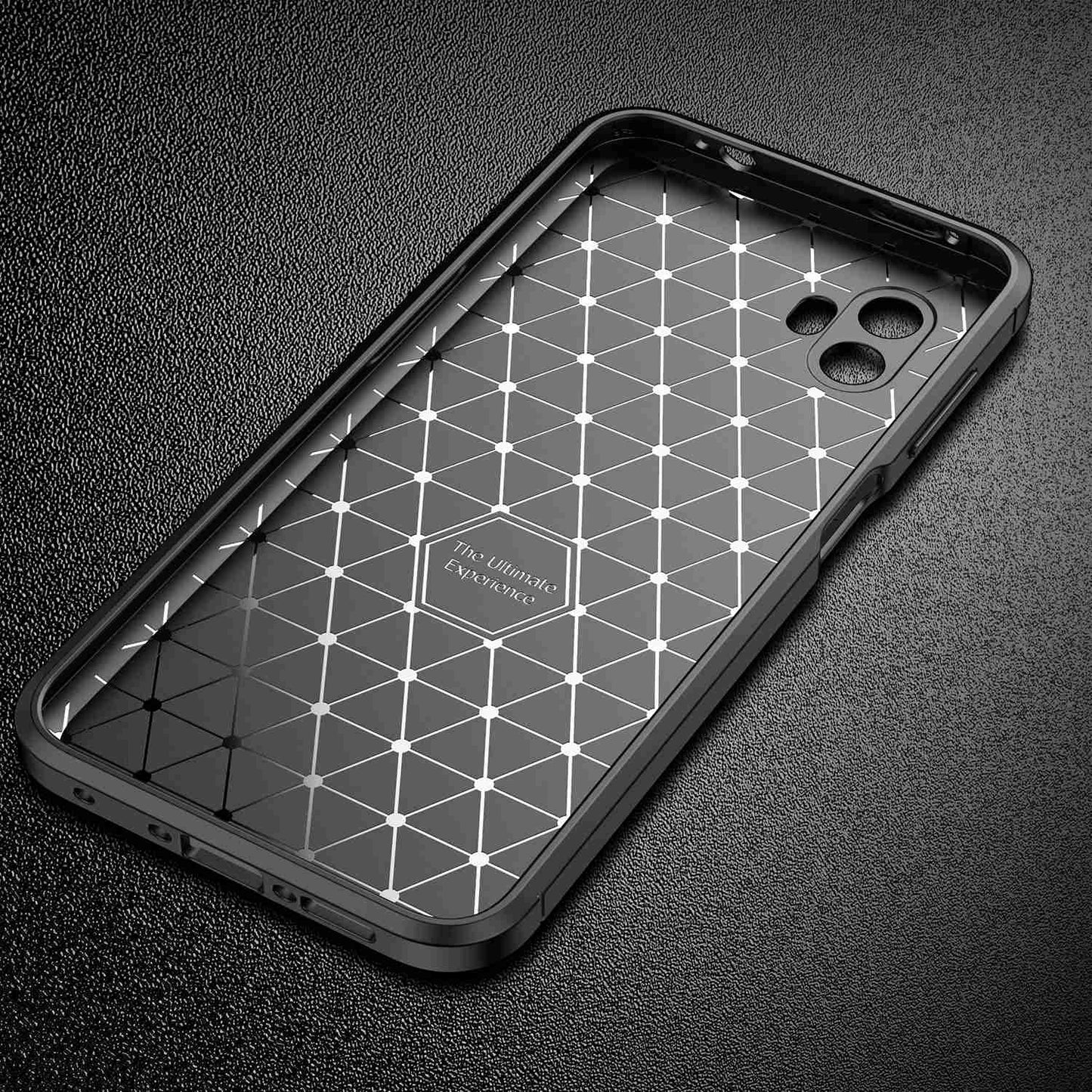 For Samsung Galaxy Xcover 6 Pro 5G Carbon Fiber Texture Scratch-resistant Soft TPU Phone Case Anti-fall Back Shell
