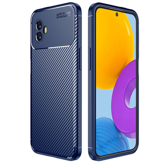 For Samsung Galaxy Xcover 6 Pro 5G Carbon Fiber Texture Scratch-resistant Soft TPU Phone Case Anti-fall Back Shell