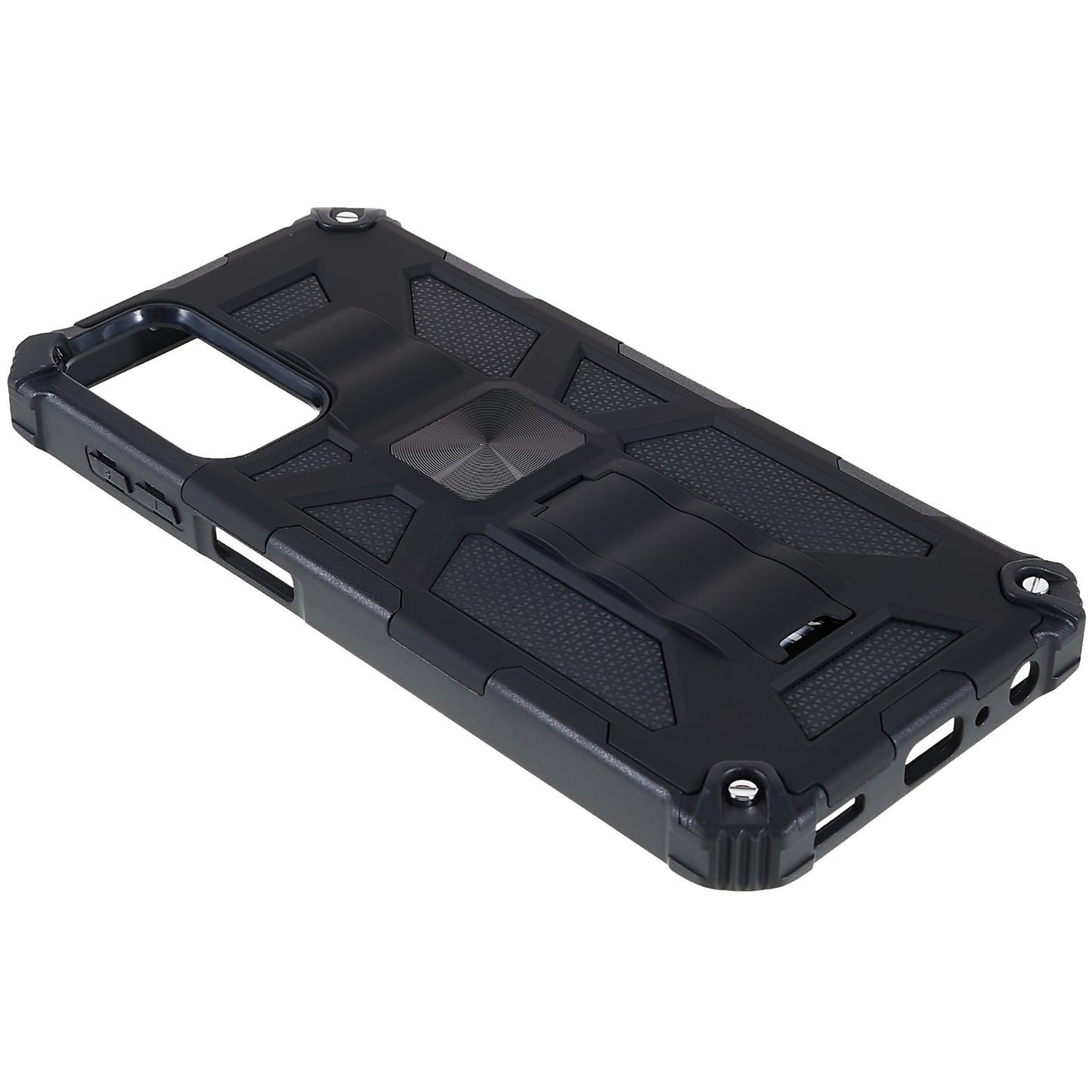 For Samsung Galaxy M23 5G / F23 5G / M13 4G Anti-wear Anti-shock PC and TPU Combo Armor Phone Case Kickstand Hybrid Protective Shell