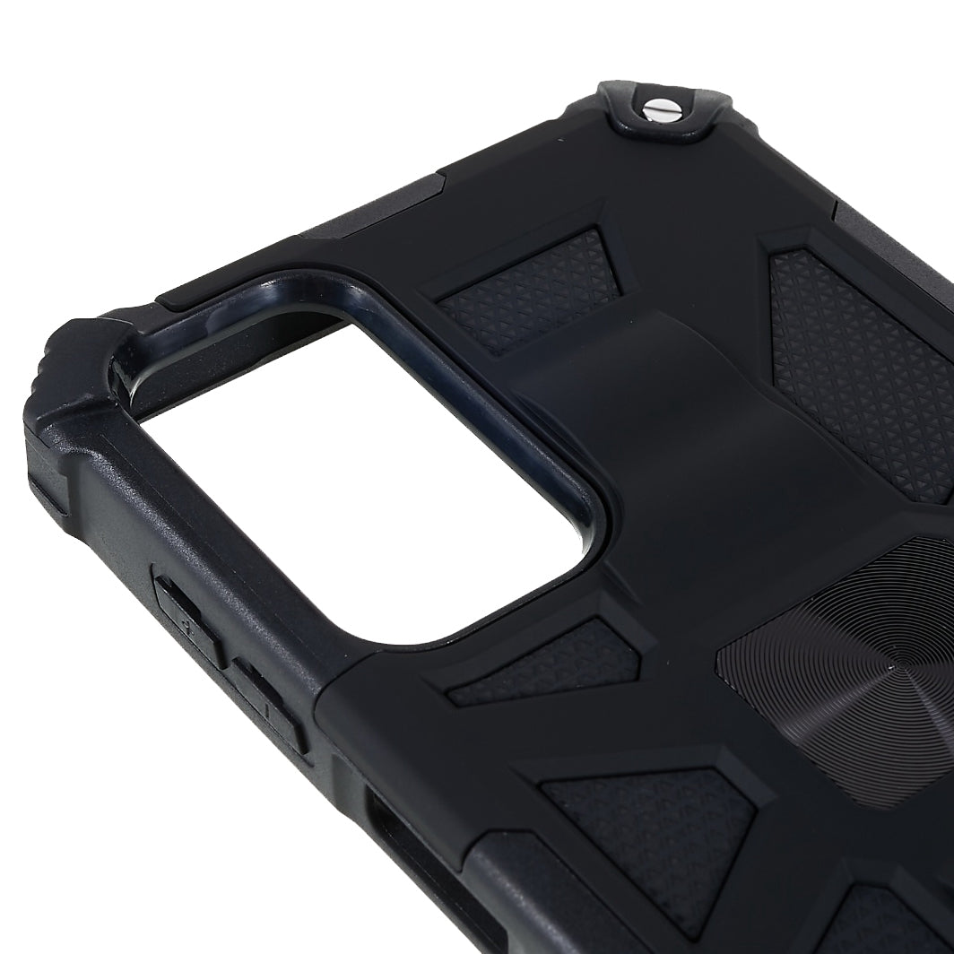 For Samsung Galaxy M23 5G / F23 5G / M13 4G Anti-wear Anti-shock PC and TPU Combo Armor Phone Case Kickstand Hybrid Protective Shell
