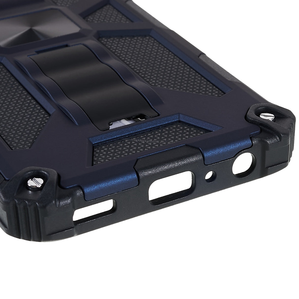 For Samsung Galaxy M23 5G / F23 5G / M13 4G Anti-wear Anti-shock PC and TPU Combo Armor Phone Case Kickstand Hybrid Protective Shell