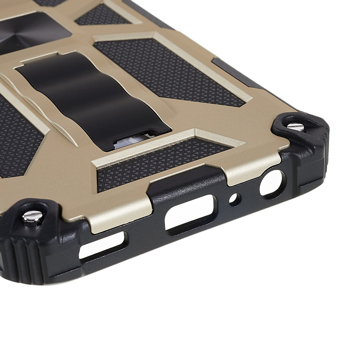 For Samsung Galaxy M23 5G / F23 5G / M13 4G Anti-wear Anti-shock PC and TPU Combo Armor Phone Case Kickstand Hybrid Protective Shell